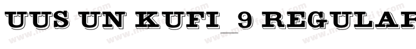 UUS UN KUFI_9 Regular字体转换